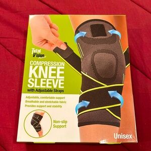 Compression Knee Sleeve - S - Wrap Elastic provides knee support and stability.